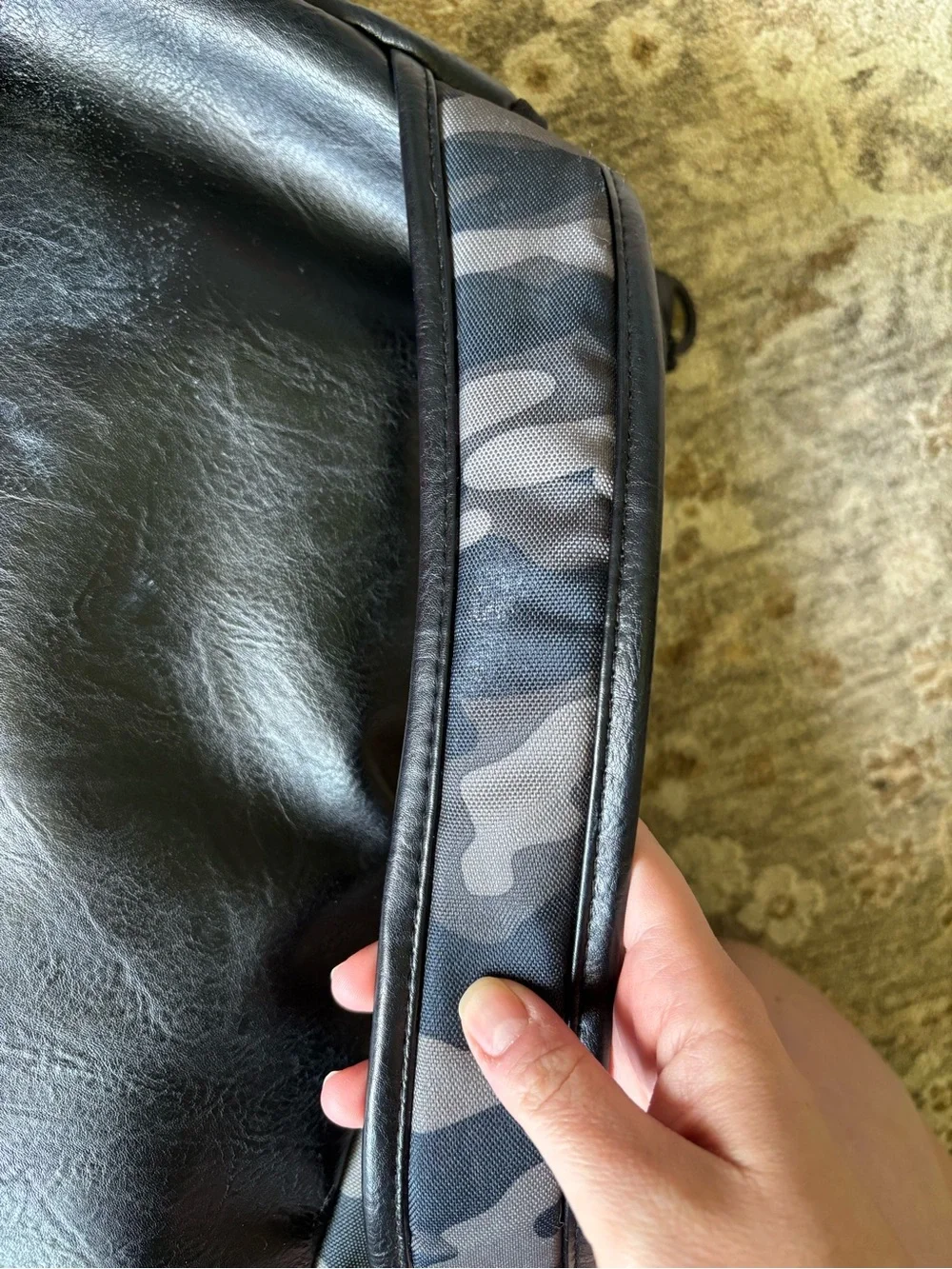 Itzy Ritzy Black Gray Camo Baby Bag Backpack